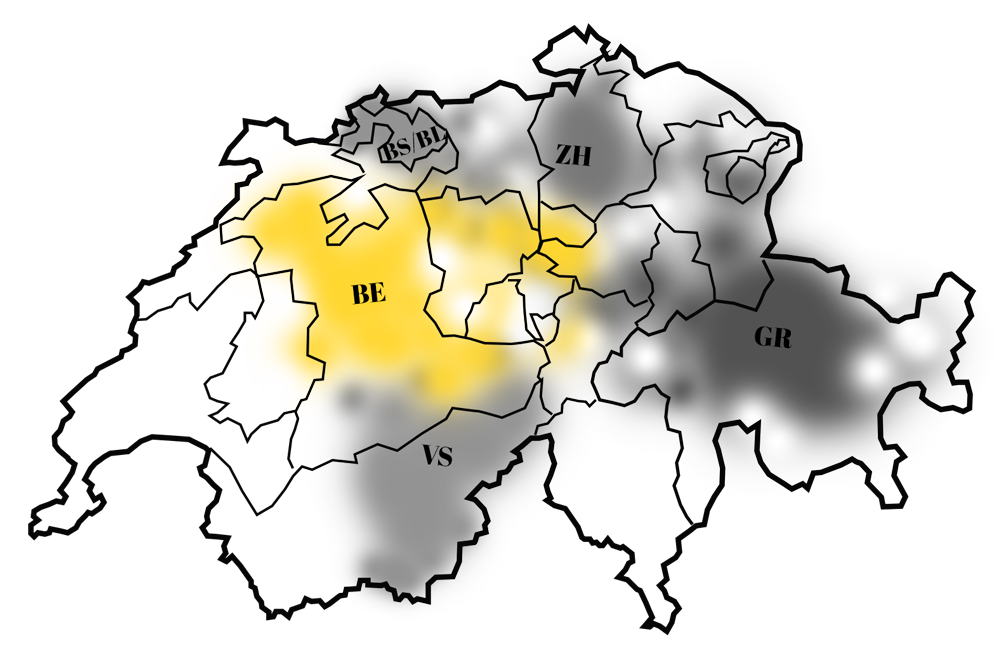 Schweiz Karte Dialekte